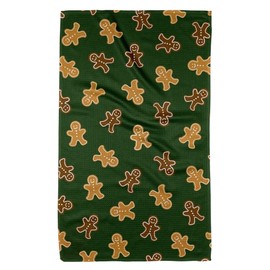 GEOMETRY Christmas Kitchen Towels - Quick Dry Microfiber Cloth Dish Towels for Kitchen Drying - Premium Quick Dry Towel (Ginger Joy, 1 Pack)