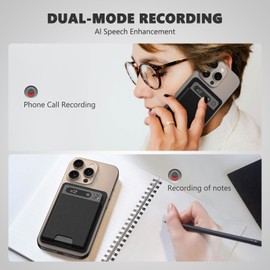 DreamFair AI Voice Recorder, Voice Recorder AI Technology for Transcription & Summarization with Magnetic Housing, App Control,112 Languages, 64GB Memory, Audio Recorder for Lectures, Meetings