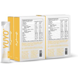 YUYO Electrolitos 40 Sobres de Electrolitos en Polvo con Creatina (4 Cajas de 10 Sobres) Sabor Naranja Sin Azúcar Sodio, Potasio, Magnesio y Zinc