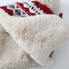 Women Teens Coldproof Knitted Trapper Hat with Thick Faux Fur