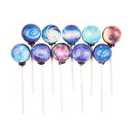 Galaxy Lollipops Universe Designs, 10 Pieces, Space Candy, Handcrafted in USA by Sparko Sweets, 2 lbs