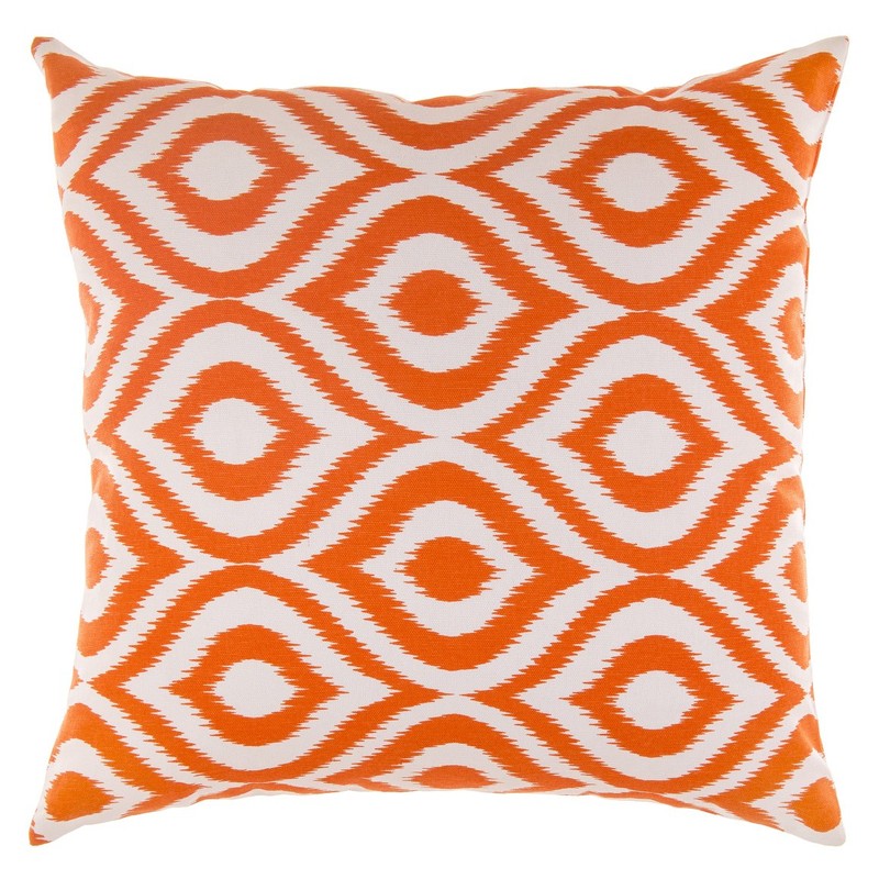 TreeWool (2 Pack Ogee Ikat Accent Cotton Canvas Cushion Covers