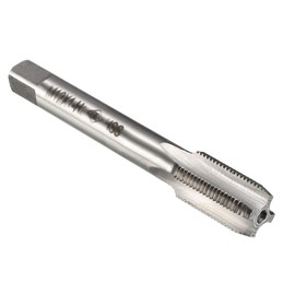 sourcing map Metric Machine Tap M12 x 1mm H2 High Speed Steel 4 Straight Flutes Screw Tapping Threading Machinist Repair DIY Tool