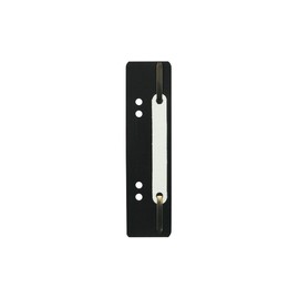 Exacompta 426001B Suspension File Strips Polypropylene with Double Holes Plastic Cover Strip For Documents DIN A4 35 x 150 mm Packaging Black