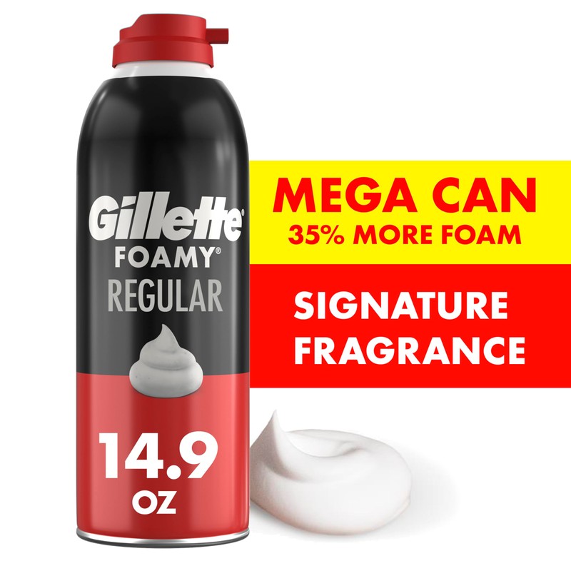 Gillette Foamy Classic Shave Foam for Men, Protection Against Shaving