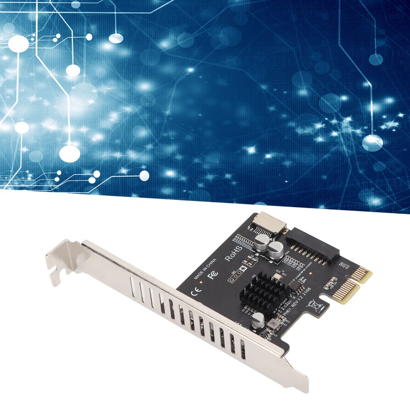 Expansion Card PCIE to USB 19Pin Good Conductivity One Piece