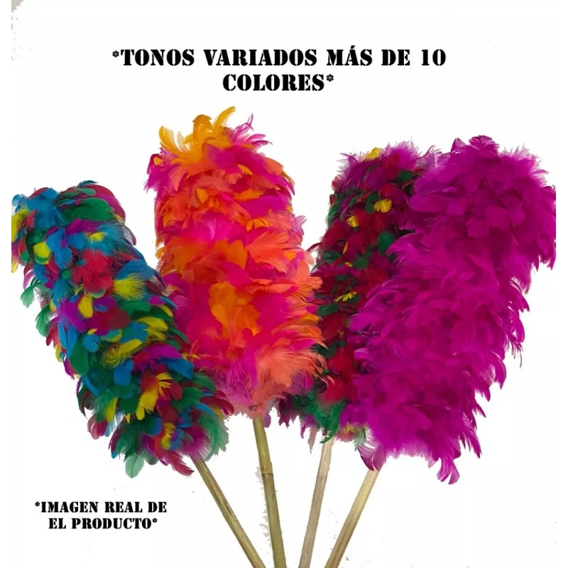 Macoll Plumero Sacudidor Pluma Natural Colores Largo 52 Cm (2