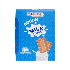 Patanjali Doodh Milk Biscuits - 10.6oz (300g) Pack of 3 | Delightfully Crisp Milk-Flavored Snacks