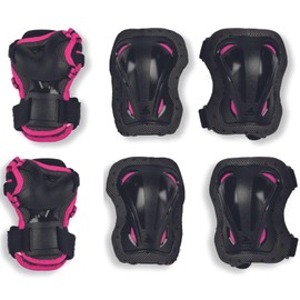 Rollerblade Unisex - Adult Skate Gear 3 Protector, Black/Pink, XS