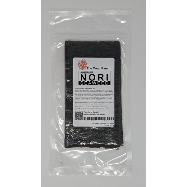 The Coral Ranch - Premium Nori Seaweed - 25 Sheets