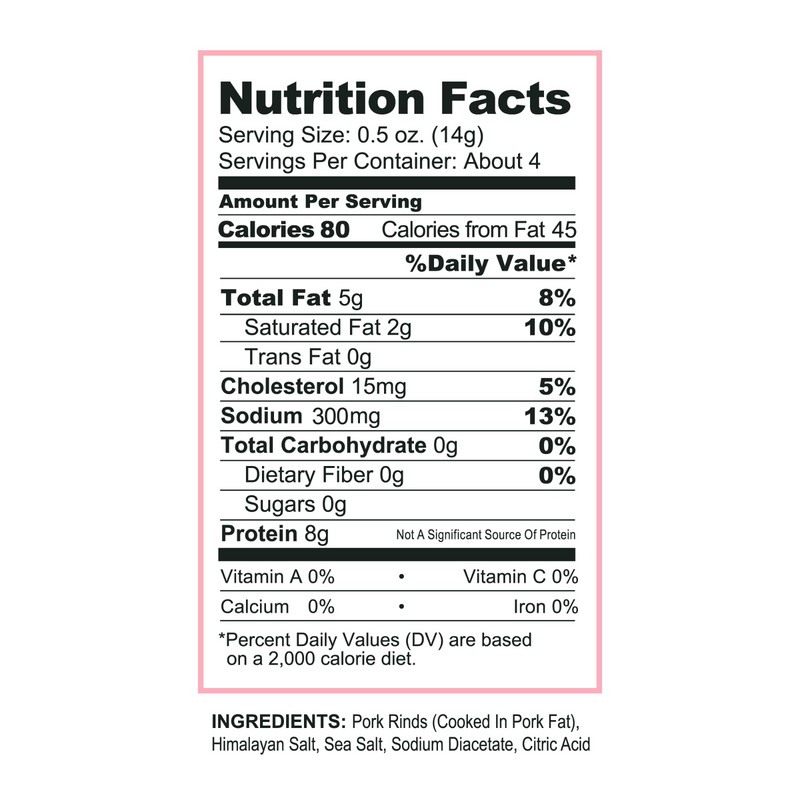 Pork King Good Pink Salt & Vinegar Flavored Pork Rinds