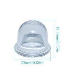 Atunee Pack of 12 Primer Bulb Fit for Stihl FS38 FS45 FS46 FS55 FS55R FS72 FS80 FS85 FS87 String Trimmer for zama 0057003 0057004 0058001