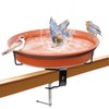 VeyFolzin.st Deck Mounted Bird Bath Bowl Spa for Outside, Detachable
