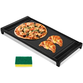 WB31X24738 Griddle Replacement for GE Gas Stove- Heavy Duty Cast Iron Center Griddle Plate for General Electric Gas Range, Replaces WB31X24998 AP5986291 PS11725 Griddle Plate Flat Top Pan