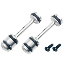 2Pcs LS Billet Aluminum Oil Diverter Rear Galley Plug Barbell for GM Gen III/IV Engines (LS1, LS3, LS2, LQ4, LQ9, LS6, L92, L99, L33) 4.8L 5.3L 5.7L 6.0L 6.2L - 6061-T6 Alloy