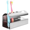 304 Stainless Steel Toothbrush Toothpaste Holding Stand Storage Bracket for