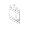 Moko Design Shower Shelf Double Corner Shelf with Drilling Including