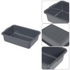 Joyeen 32 Liter Large Commercial Bus Trays Tote Box, Grey