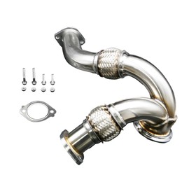 ASTROSYNC Turbocharger Y-Pipe Up Pipe Kit With Gasket Compatible with Ford 6.0L Powerstroke Diesel 2003 2004 2005 2006 2007, Replace PN 679-011, 679-012, 5C3Z6K854CA, 1846581C1