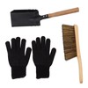 Fireplace Ash Shovel Brush Set Coal Hearth Clean Tools for