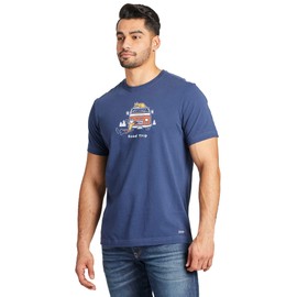 Life is Good Standard Jake and Rocket Road Trip, Color Azul Oscuro, Talla L