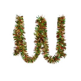 Simply Products 4M Chunky/Fine Cut Christmas Tinsel Garland Decoration (Red, Green & Gold)