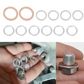 HEVLE 12PCS Differential Transfer Case Crush Washer Gasket Kit Compatible with Lexus Scion 4Runner Land Cruiser Tundra Tacoma FJ Cruiser Highlander RAV4 Sienna 9043024003, 1215710010, 90430A0003