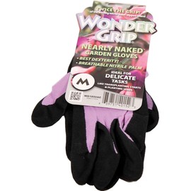 Wonder Grip Nearly Naked Gloves, Medium, Assorted Colors