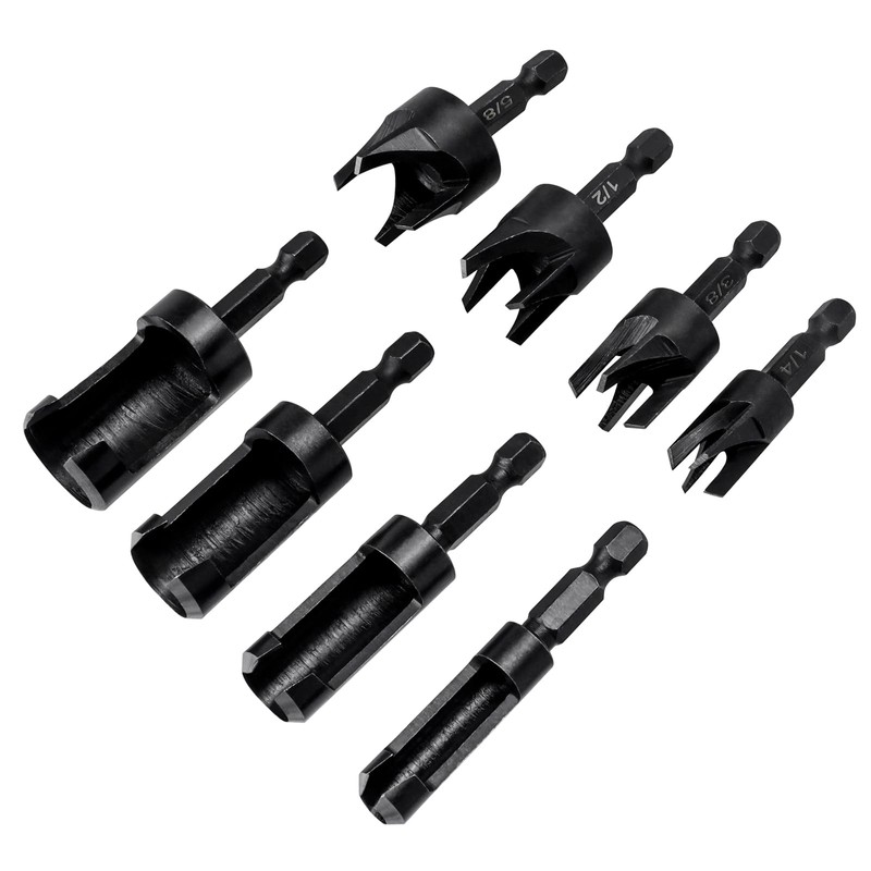 Bestgle 8 Piece Tang Drill Bit Set 1/4 Inch Hex