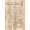 DEXSA with Each Anniversary…New Horizons Wood Plaque with Easel |