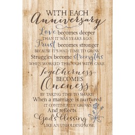 DEXSA with Each Anniversary…New Horizons Wood Plaque with Easel | Made in the USA