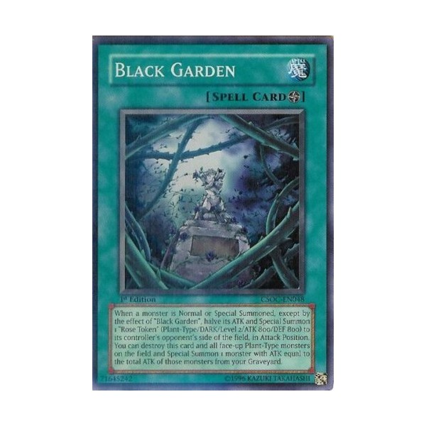 Yu-Gi-Oh! - Black Garden (CSOC-EN048) - Crossroads of Chaos - 1st Edition - Super Rare