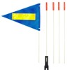 Bike Safety Flag 6 Foot Heavy Duty Fiberglass Pole Polyester
