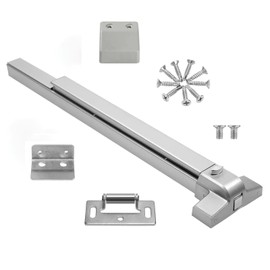 suermany 31 Inch Painted Aluminum Panic Bars for Exit Doors - Push Bar Panic Exit Device, Commercial Door Push Bar Locks, Fits Left & Right Handed Wood & Metal Doors