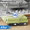 Beborxue Under Bed Storage with Wheels, 4-Pack Under Bed Storage