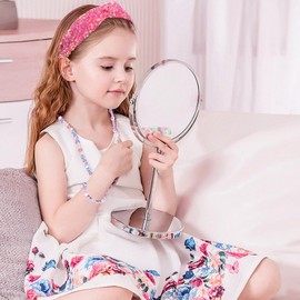 Gledola Sequin Headband Wide Knotted hair band Hairpiece for Kids Girl Women (Rose Red, Wide)