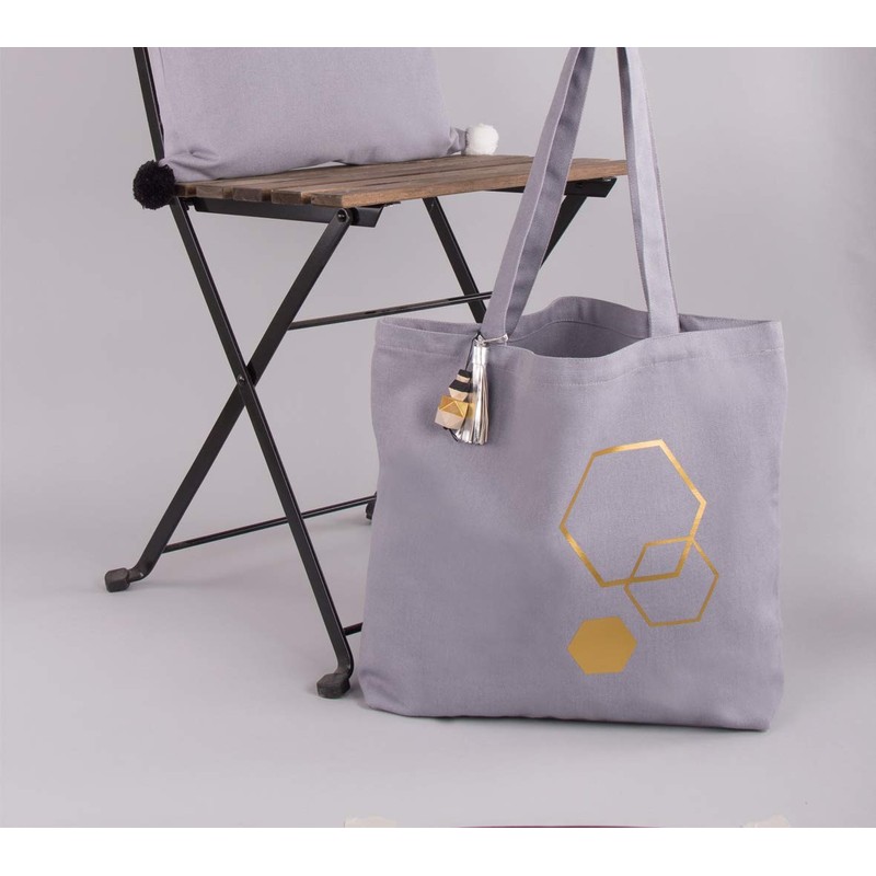 RAYHER Bag, Grey, 46x35 cm. 330 g/m²