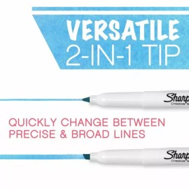 Sharpie S-Note Creative Markers, Highlighters, Assorted Colors, Chisel Tip, 8 Ct