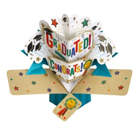 Iconikal Pop Up 3D Graduation Greeting Card With Envelope, You've Graduated