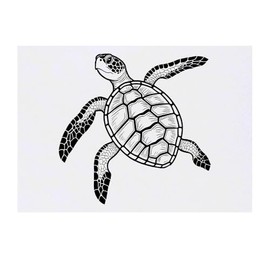 'Hawksbill Turtle' Temporary Tattoo - Water Resistant, Skin-Safe, Non-Toxic Transfer (TO00078711)