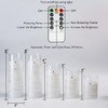 Homemory Pure White Flameless Candles with Embedded Star String Fairy