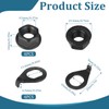 Bicycle Hub 3/8 Inch Black Flange Shaft Nut Kits, Bicycle