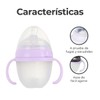 Biberon de Flujo Lento para Bebé, Silicona, Antiderrame, Reduce Cólicos