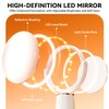Auxmir Makeup Mirror with Lights, Double Sided 30X/1X Magnifying Mirror,