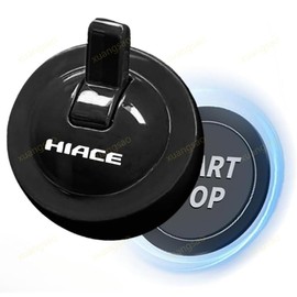 Hiace 2025 Car One-Touch Start Lever for Car Auto Push Start Button Locker, Engine Push Button Cover, Car Push Start Button Cover, Start Button, Decorative Cover, Hiace 200 Series 4, 5, 6, 7, 8 Type