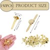 150Pcs Split Pins, 8x19mm Round Head Mini Brass Brads Paper