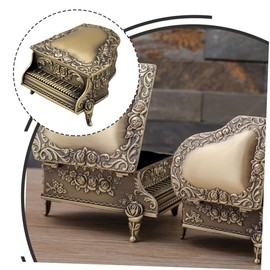 Ipetboom Vintage Jewelry Box Creative Bronze Trinket Storage Container Elegant Jewelry Organizer for Earrings Necklaces Rings for Home Decor and