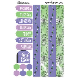 Life Planner Sticker Kit, Spooky Season, over 150 stickers on premium matte