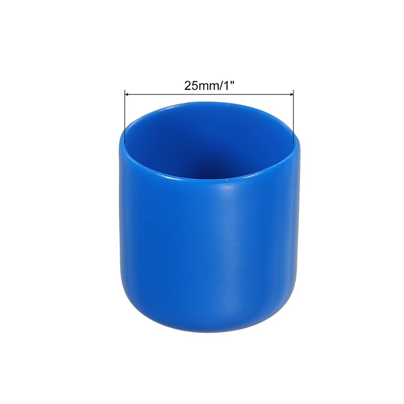 sourcing map 30pcs Rubber End Caps Cover 25mm Vinyl Screw