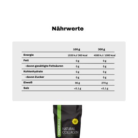 Powerlogy Natural Collagen Powder, 100% Pure Hydrolysed Grass Fed Collagen, Type I & III, Sugar-Free, High Solubility, for Joints, Skin, Hair & Nails (300 g)